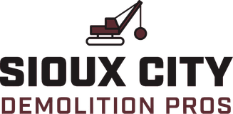 Sioux City Demolition Pros logo lockup